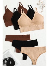 Спортивний комплект білизни топік + стринги S, M, L